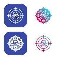 Bug Target Vector Icon