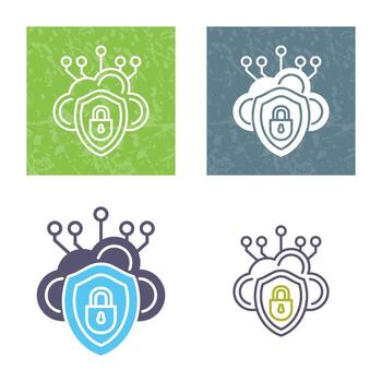 Cloud Security Vector Icon