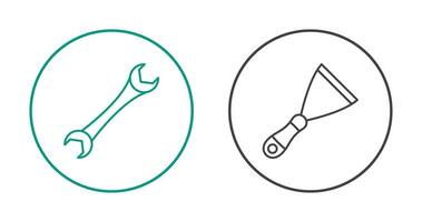 Spanner and Spatula Icon vector