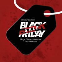 Black Friday Sale Discount Vector Design
