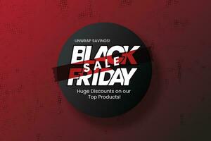 Black Friday Sale Discount Vector Design