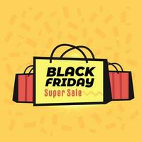 Black Friday super sale vector