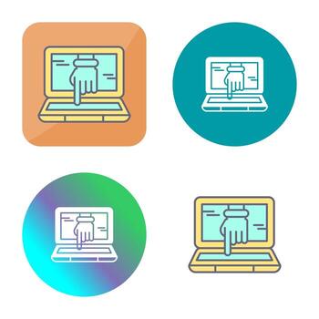 Computer Hacking Vector Icon