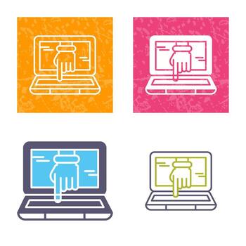 Computer Hacking Vector Icon