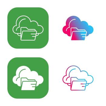 icono de vector de carpeta