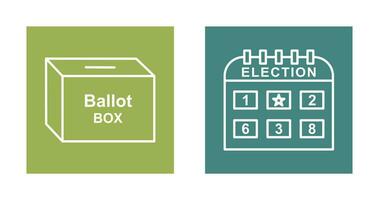 Ballot Box and Election day Icon vector