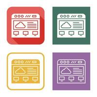 Cloud Computing Vector Icon