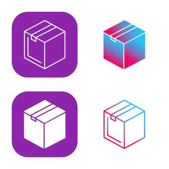 icono de vector de paquete