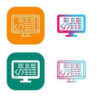 icono de vector de codificación