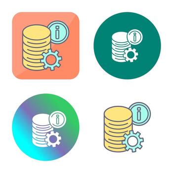 icono de vector de datos