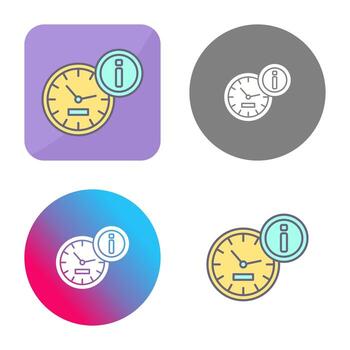 icono de vector de reloj