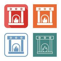 Fireplace Vector Icon