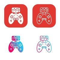 icono de vector de controlador de juego