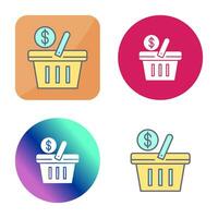 Shopping Basket Vector Icon