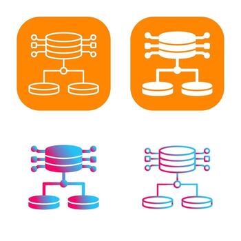 icono de vector de datos estructurados