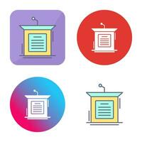 Podium Vector Icon