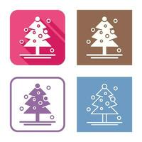 icono de vector de árbol de navidad