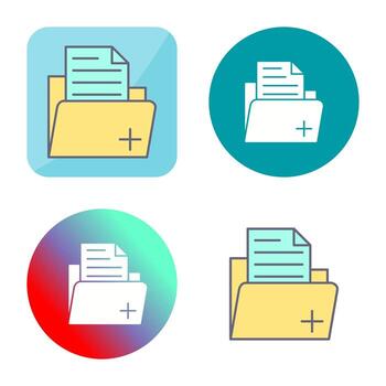 icono de vector de carpeta