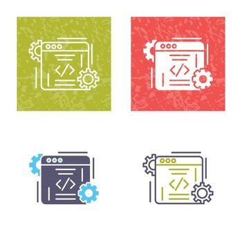 icono de vector de codificación