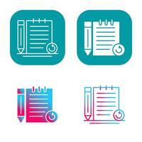 Rechecked Notes Vector Icon