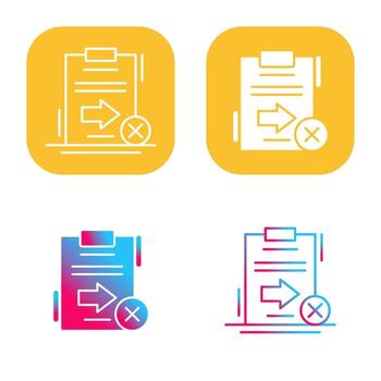 enviar icono de vector fallido