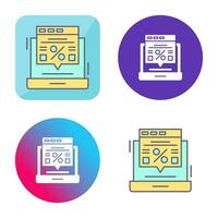 Online Discount Vector Icon