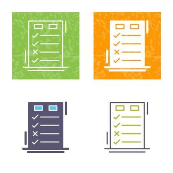 Today to Done CheckList Vector Icon