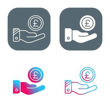 icono de vector de libra