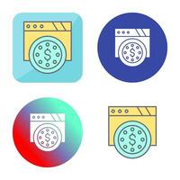 Dollar Coin Vector Icon