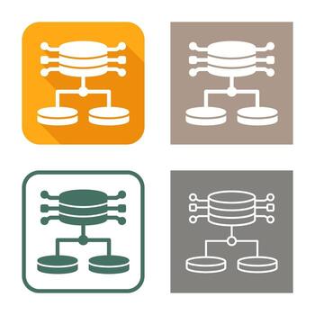 icono de vector de datos estructurados