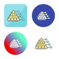 Pyramid Graph Vector Icon