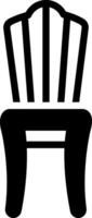 solid icon for chair vector