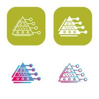 Pyramid Graph Vector Icon