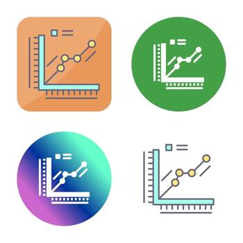 icono de vector de gráfico