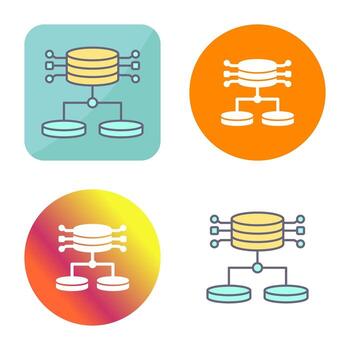 icono de vector de datos estructurados