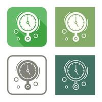 icono de vector de reloj de pared