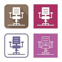 Desk Chair Vector Icon