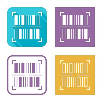 icono de vector de código de barras