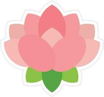 Lotus Flower Vector Icon