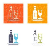 White Wine Vector Icon