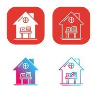 Home Work Place Vector Icon