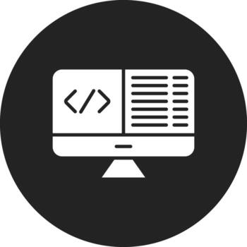 icono de vector de programación web