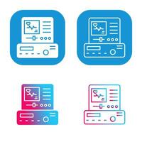 Electrocardiogram Vector Icon