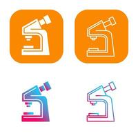 icono de vector de microscopio