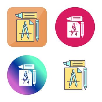 icono de vector de herramientas de estudio