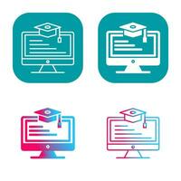 Online Learning Vector Icon