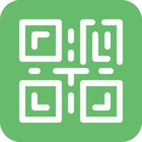 icono de vector de código qr