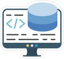icono de vector de desarrollo backend