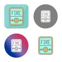 Fire Button Vector Icon