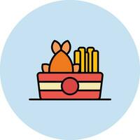 Fish and Chips Vector Icon